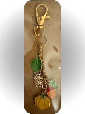Handmade Fall Charms Keychain